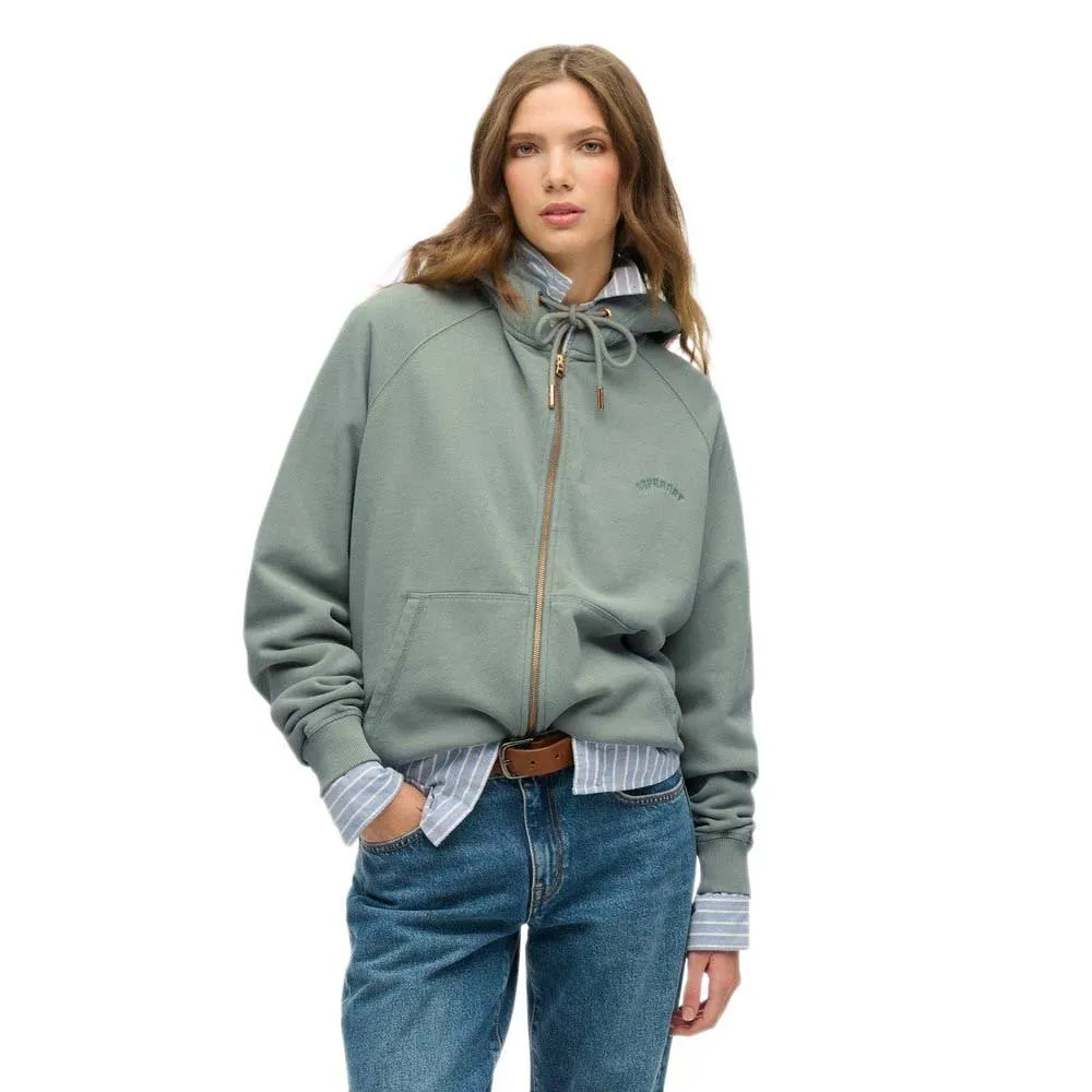 

Толстовка Superdry Essential Logo Osz Raglan, зеленый