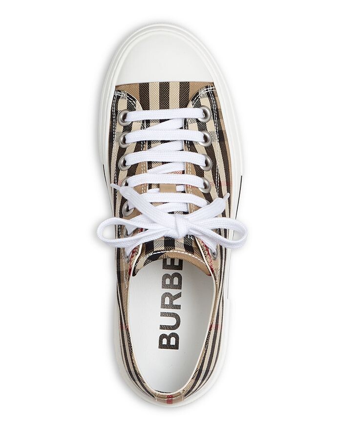 Женские низкие кроссовки Jack Vintage Check на платформе Burberry — фото 4