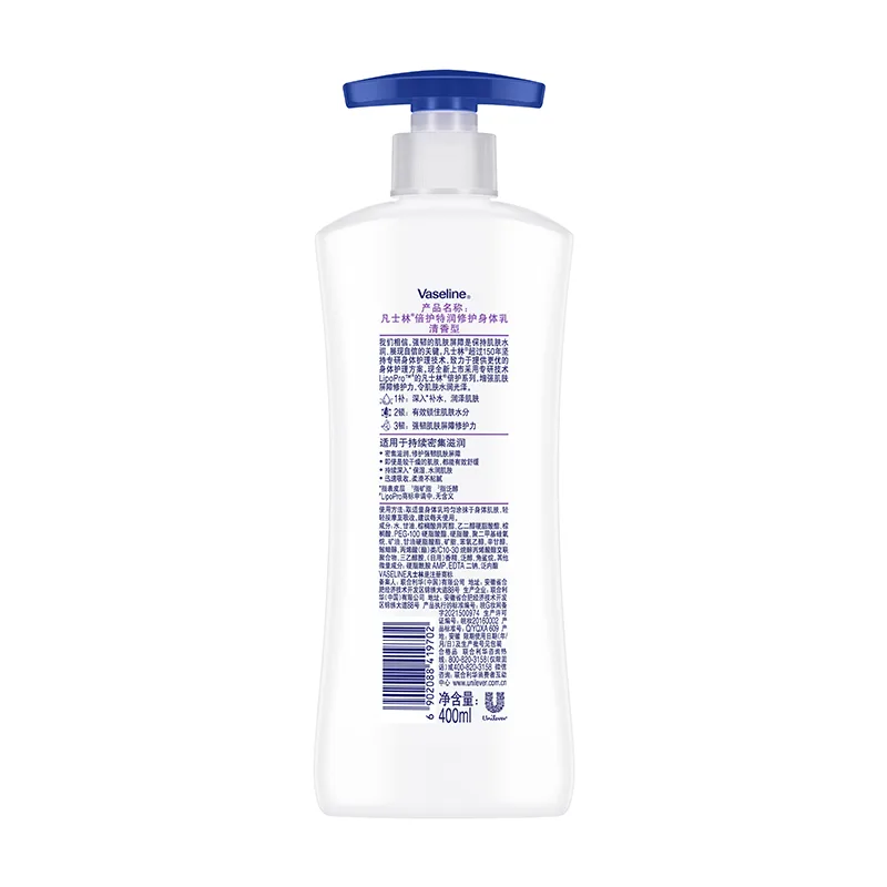Vaseline Увлажняющий лосьон для тела с освежающим ароматом, 400 мл, 330ml*2 — фото 3