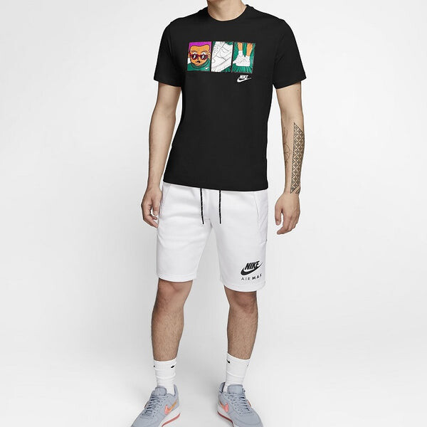 Футболка sportswear applique t-shirt 'black' Nike, черный — фото 3