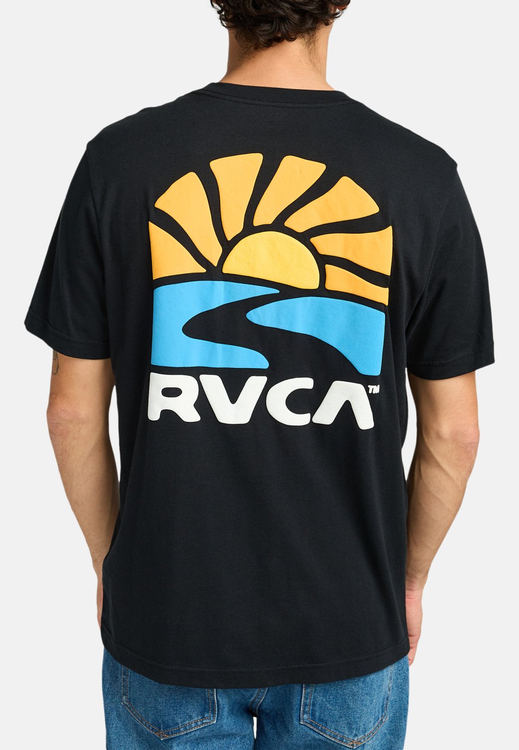 

Футболка с принтом RVCA, черный