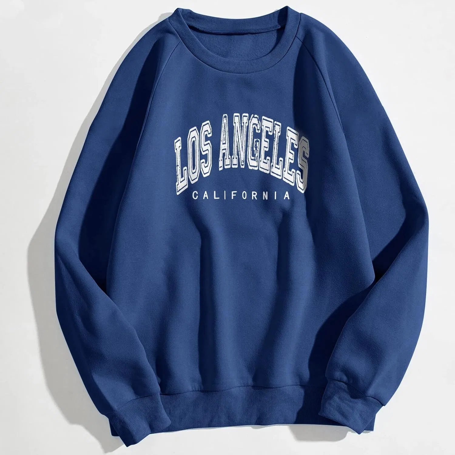 Женская футболка с буквами, без капюшона, Polyester, Blue — фото 2