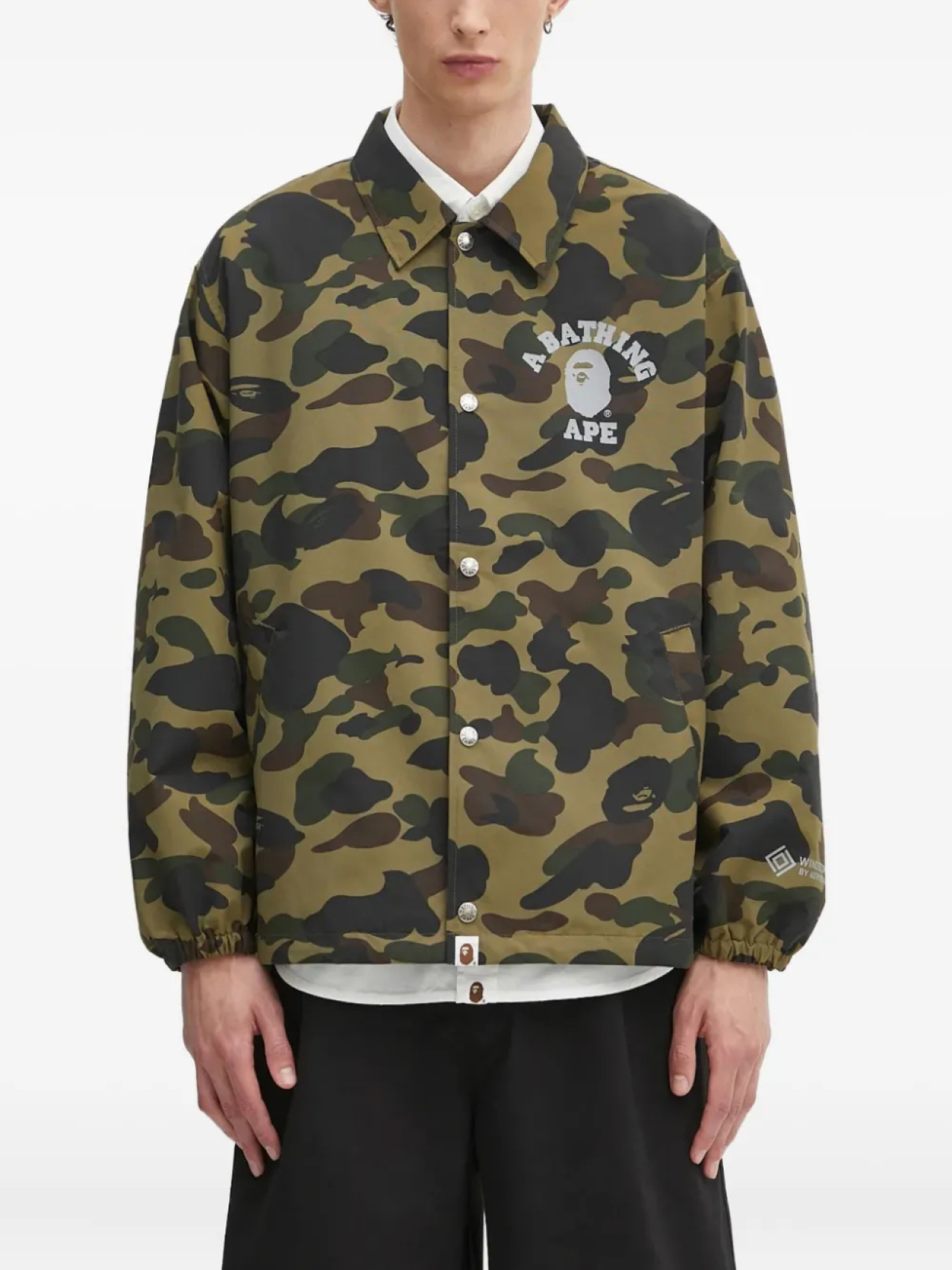 

Куртка тренера с камуфляжным принтом BATHING APE A Bathing Ape, зеленый
