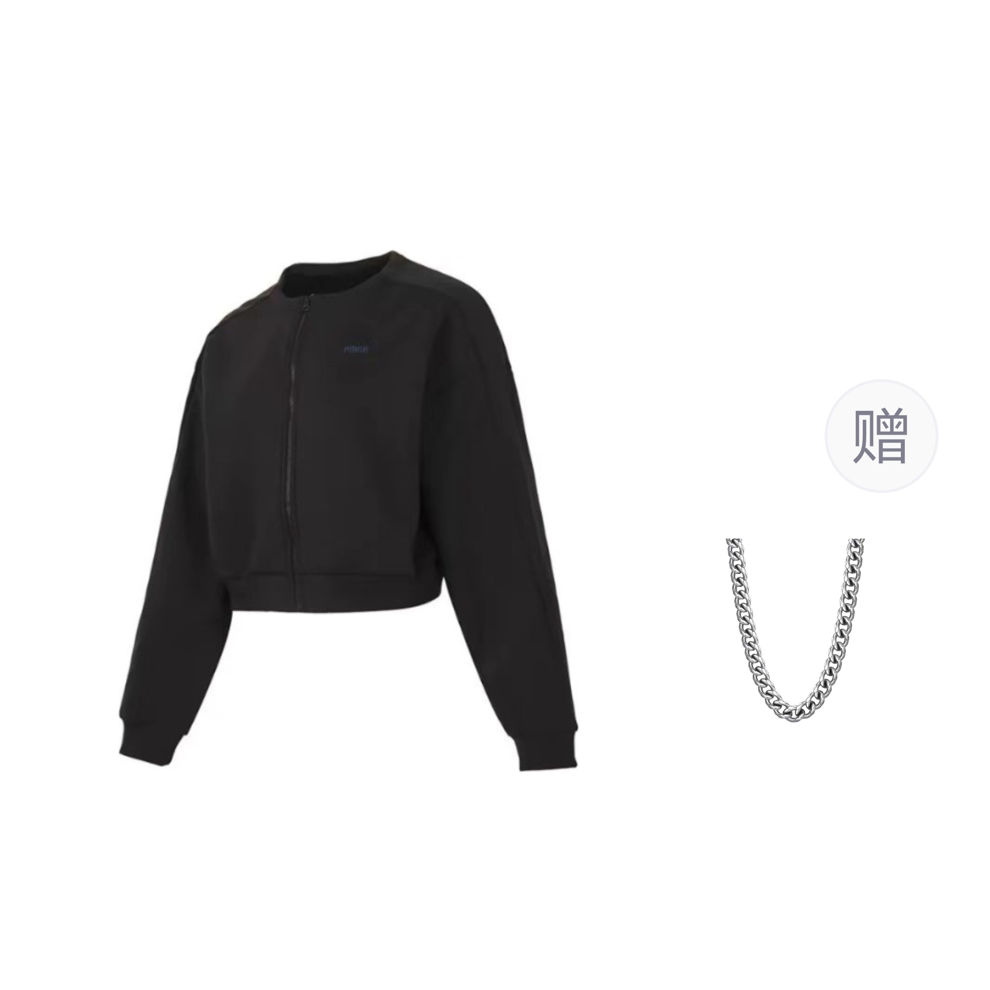 

PUMA Куртка женская черная, Black+Comes with Necklace