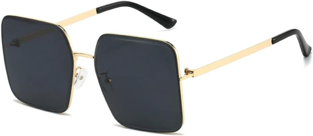 

Солнцезащитные очки Simplify Designed для женщин, квадратная форма, тонировка, большая оправа, защита от УФ-излучения UV400, для путешествий и повседневной носки TVTBBVV, Gray