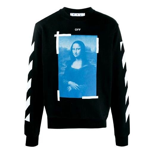 

Толстовка ss21 printing pattern round neck black Off-White, черный