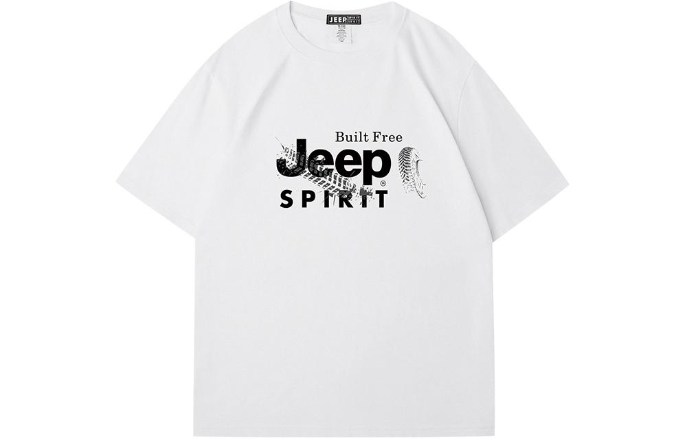 

Футболка с заниженной линией плеч унисекс JEEP SPIRIT, Dark Ink Green