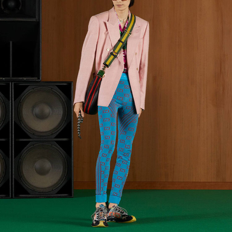 Рубашка мужская Gucci фуксия — фото 2