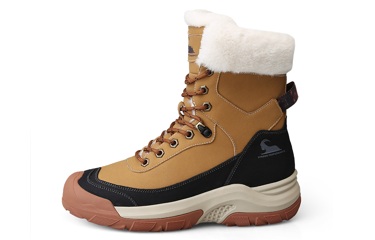 

BECK Тёплые противоскользящие полусапоги с мягкой подошвой мужские землянисто-жёлтые, цвет Earth Yellow