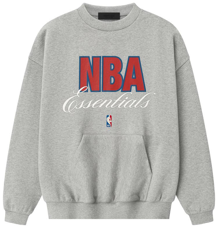 

Свитшот Fear of God Essentials NBA 90s Crewneck Sweatshirt, серый