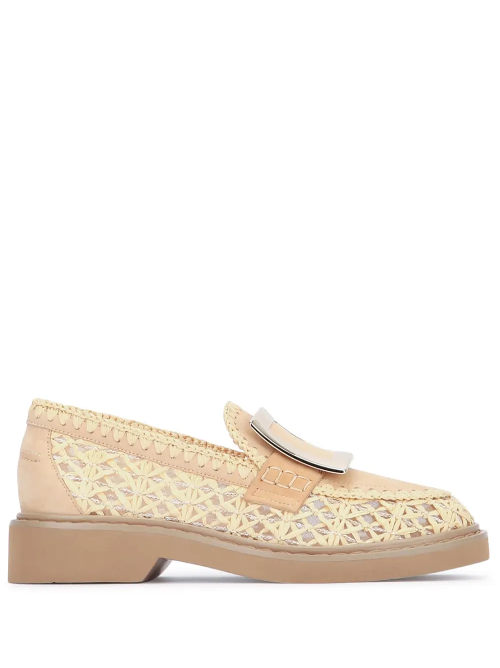 Лоферы Viv' Rangers с пряжками Roger Vivier, нейтральный