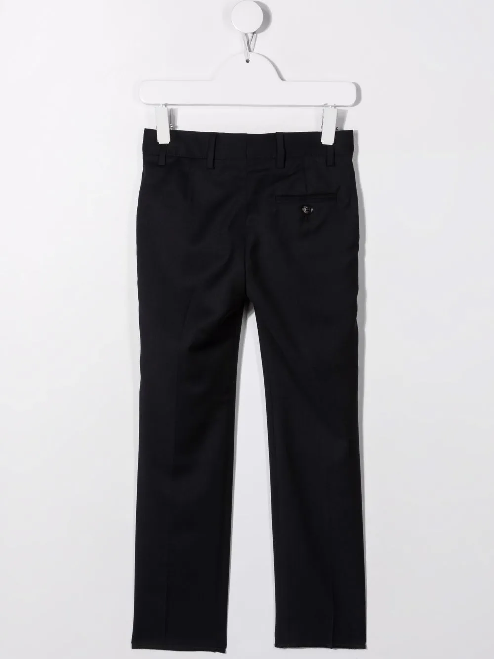 Строгие брюки кроя слим Emporio Armani Kids, синий — фото 2