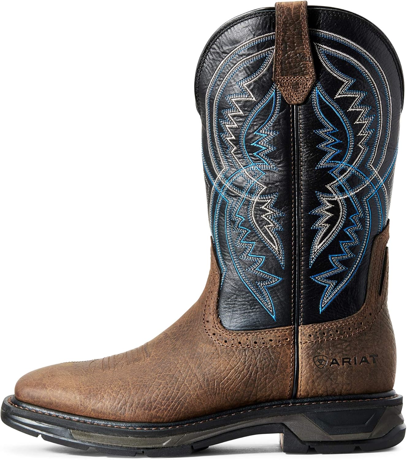 Детские/подростковые ботинки Ariat Workhog Xt с широкой квадратной ноской, Earth/Twilight — фото 2