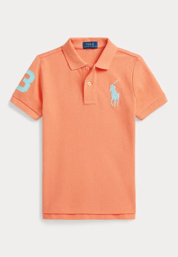Поло из хлопка Big Pony Polo Ralph Lauren, маковый — фото 4