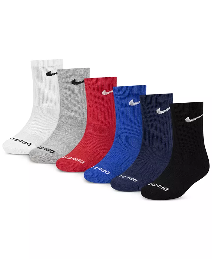 

Детские носки Performance Crew, 6 пар Nike, черный