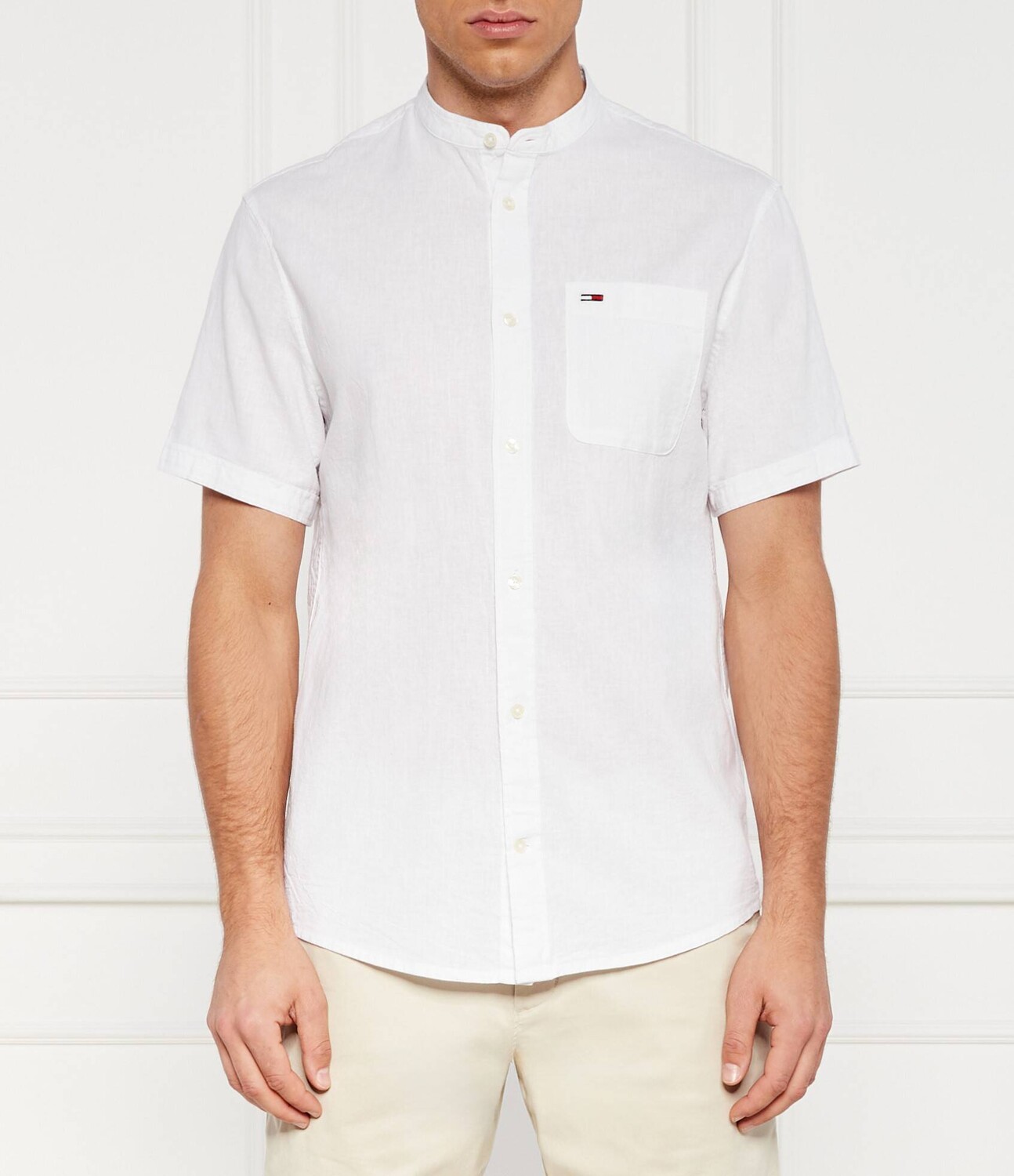 

Рубашка Tommy Jeans MAO Regular Fit, белый