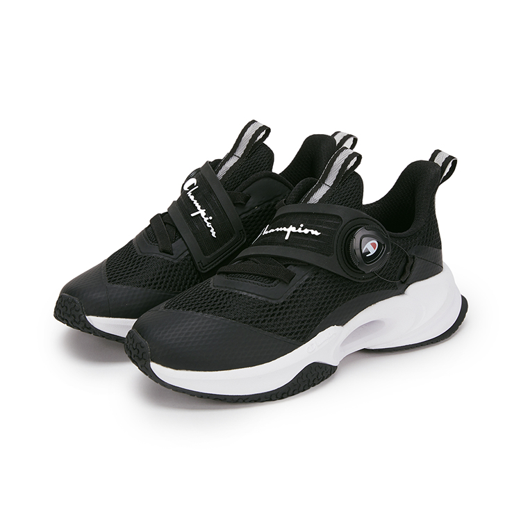 Кроссовки детские с амортизацией Rebound Low-Top для бега Champion Kids, черный — фото 2