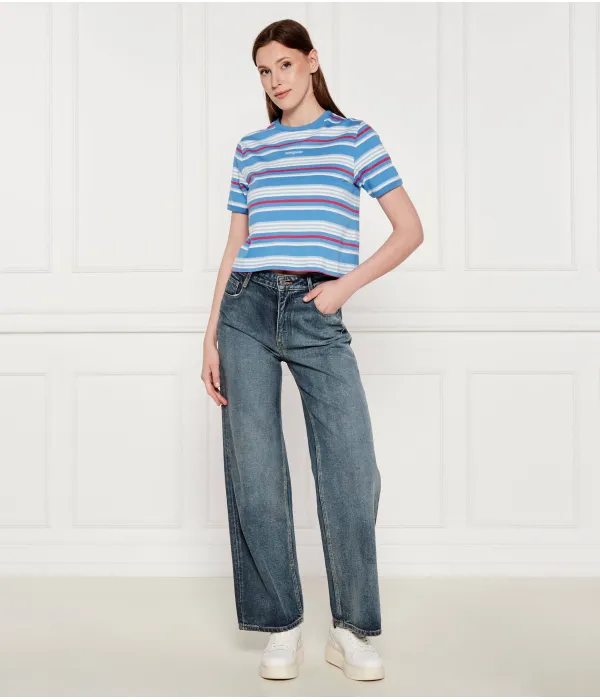 Кожаные кроссовки в стиле ретро для баскетбола Tommy Jeans, бежевый — фото 2