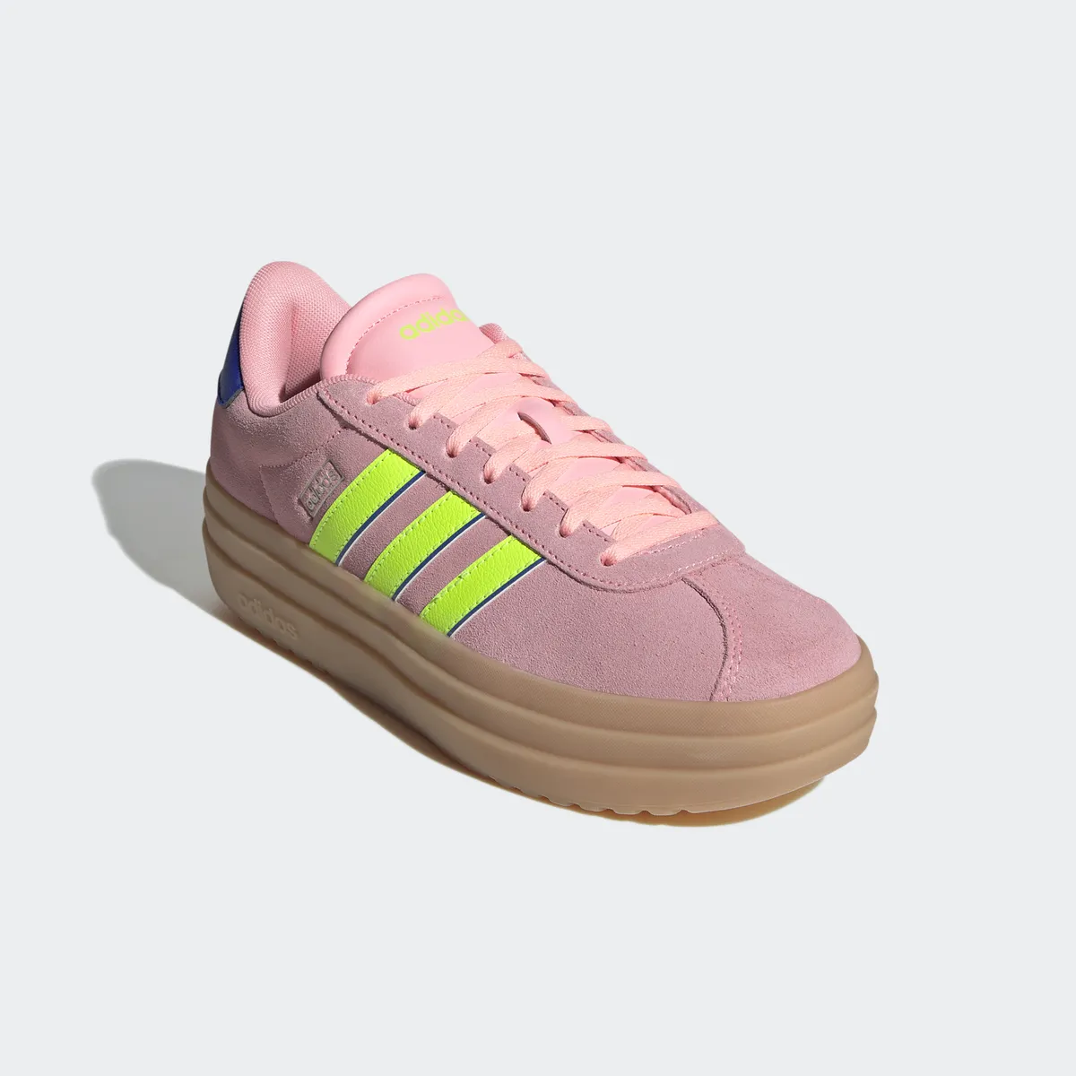 

Кроссовки Adidas Sportswear "VL COURT BOLD", дизайн по стопам Adidas Gazelle Bold, синий