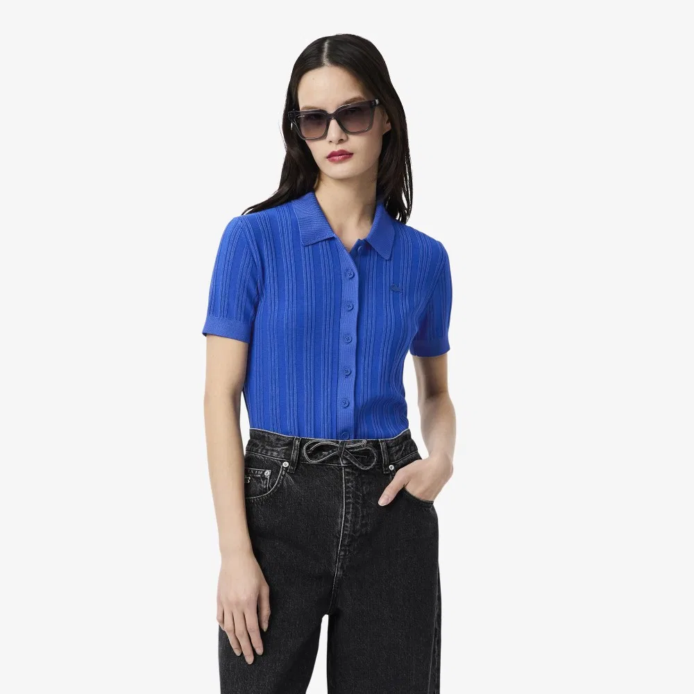 Кардиган Lacoste Плиссированный Поло, Синий