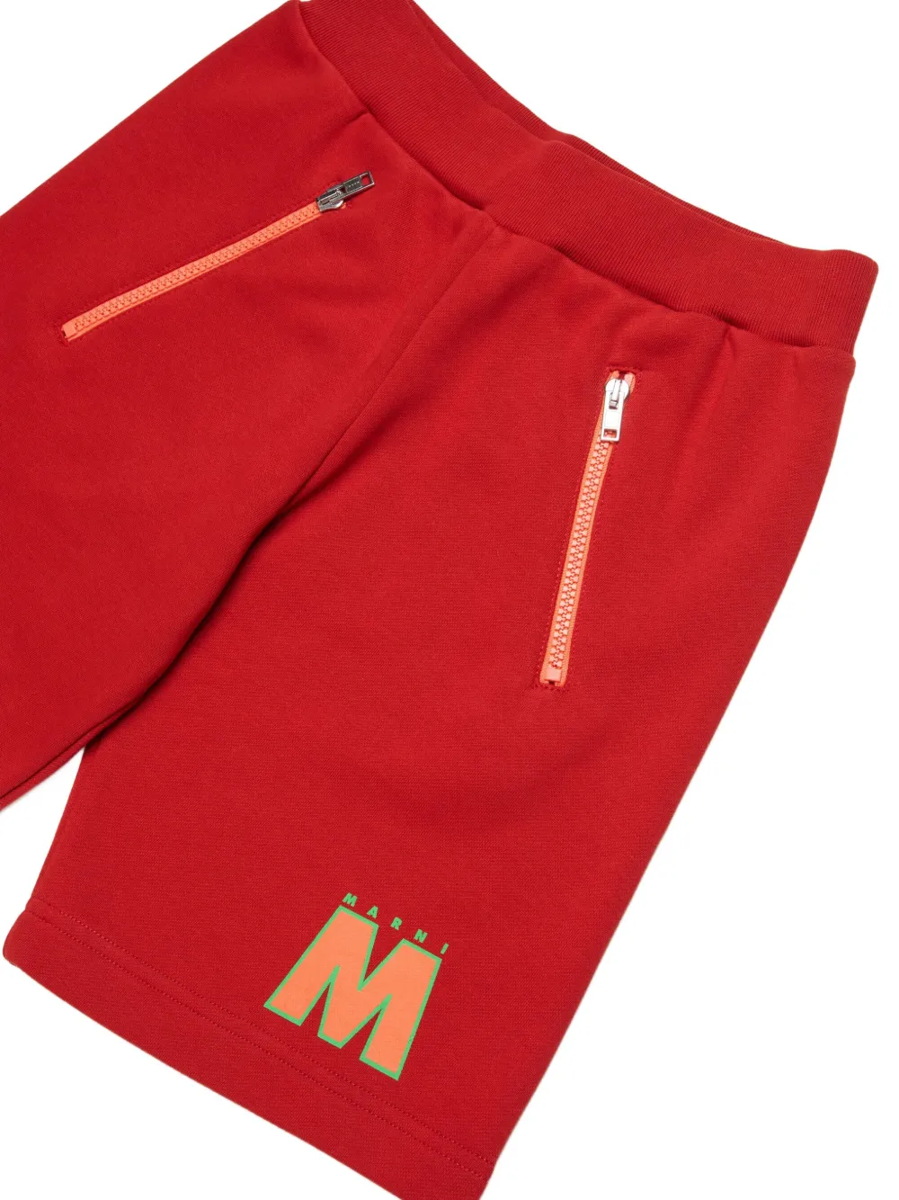Шорты с молниями Marni Kids, красный — фото 3