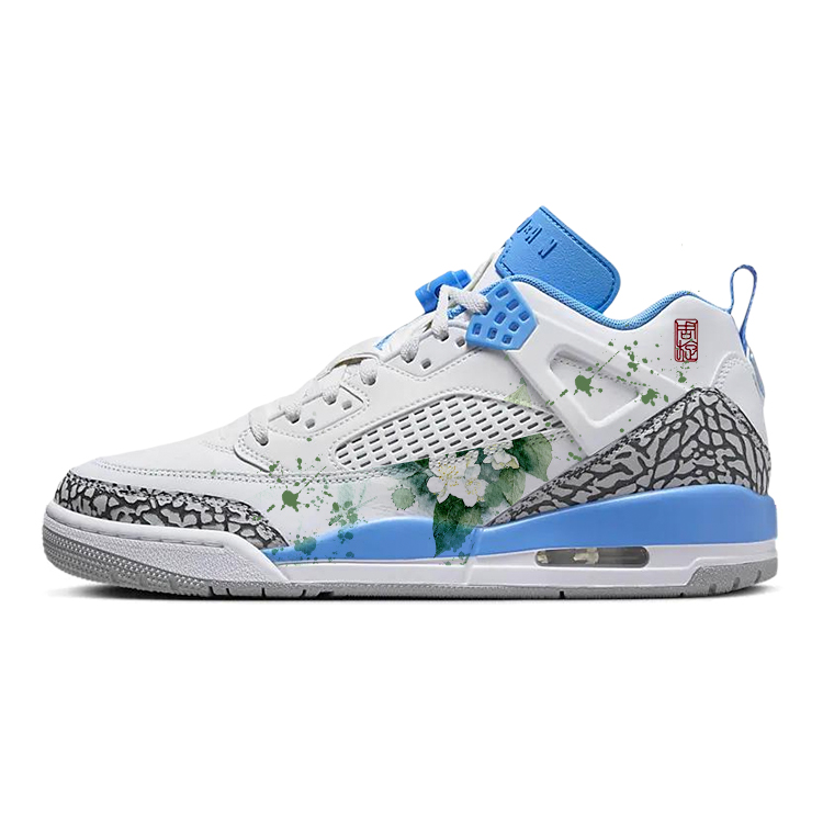 

Jordan Баскетбольные кроссовки Spizike Vintage, низкие, мужские, синие/белые