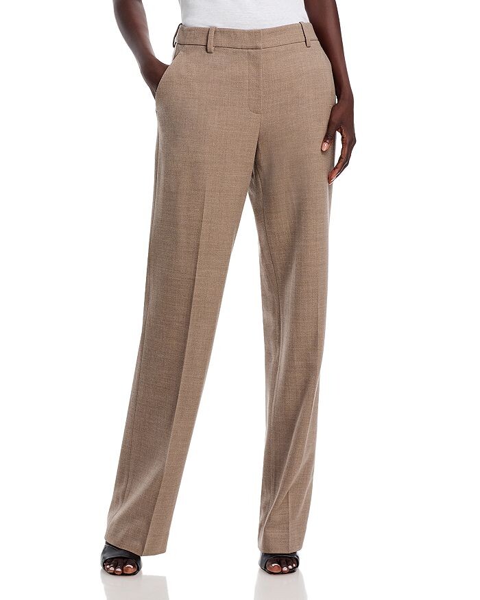 

Прямые брюки Lafayette 148 New York Gates, коричневый