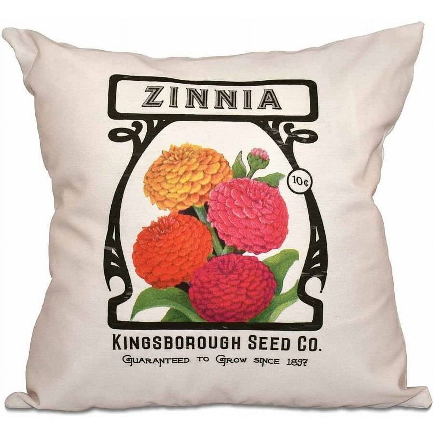 

Подушка с цветочным принтом Simply Daisy Zinnia, белый