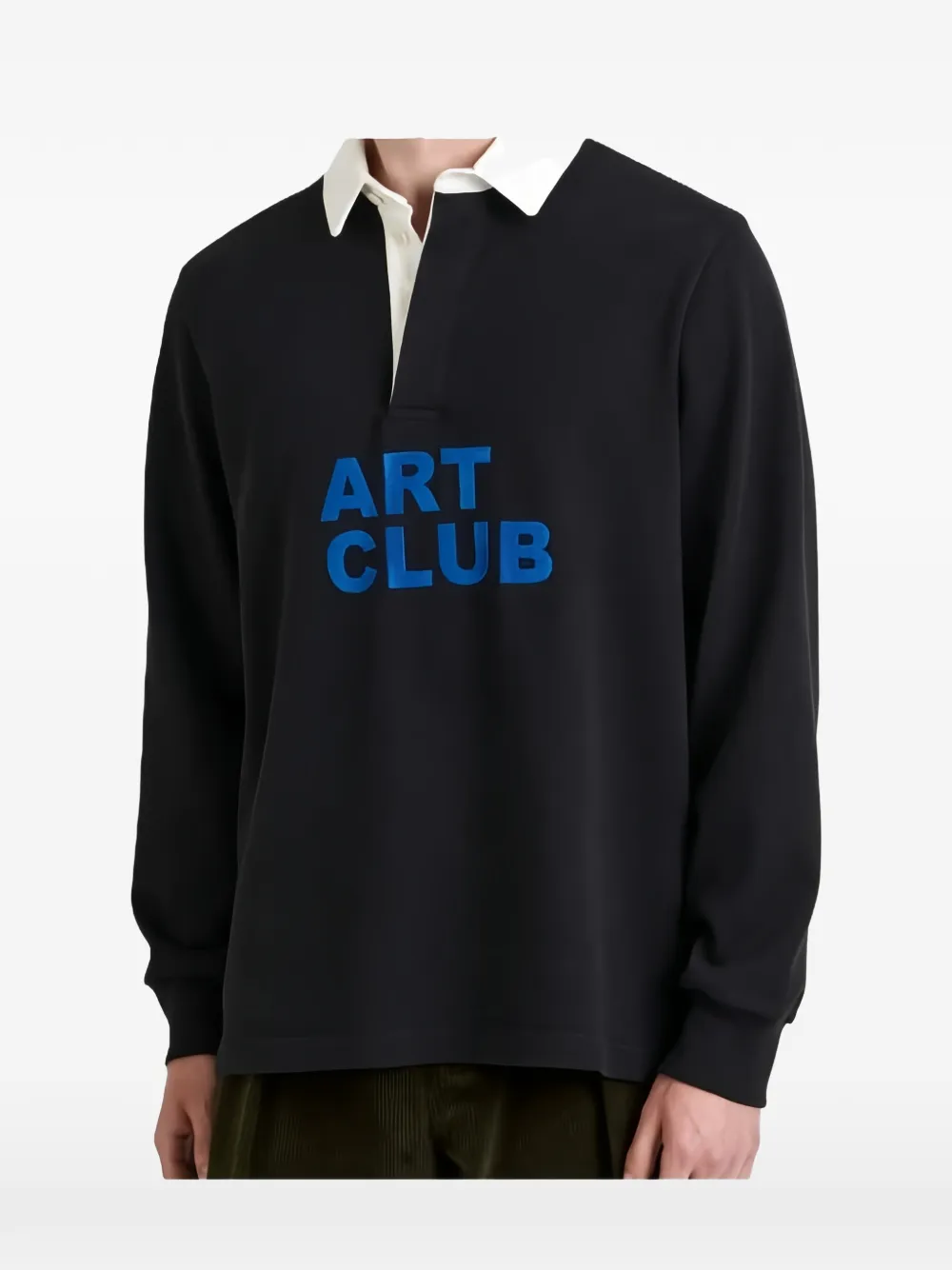 

Поло с вышитым логотипом Jw Anderson, черный