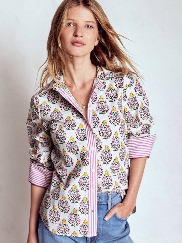 

Сиреневая цветочная рубашка Boden, Multi