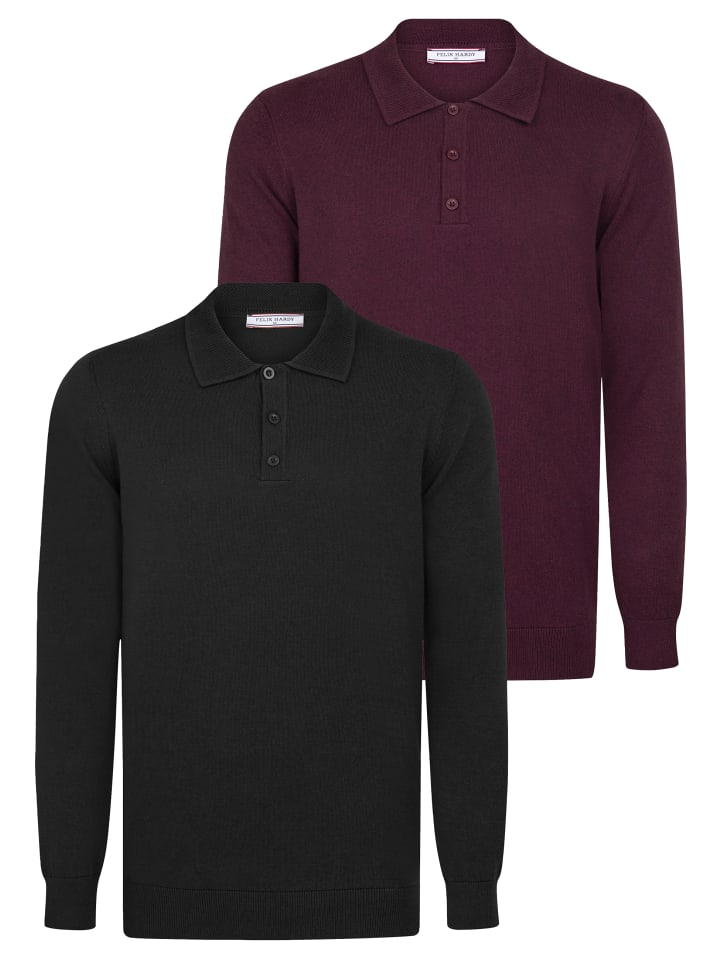 

Felix Hardy Свитер черного и бордового цвета