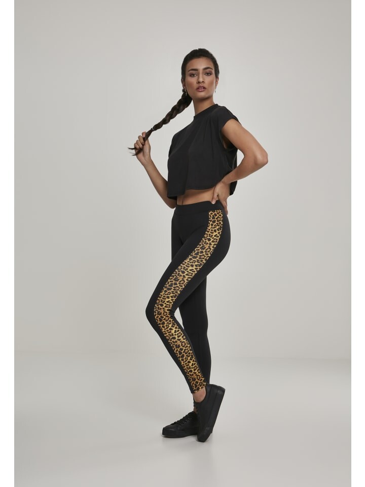 

Леггинсы Urban Classics, цвет blk/leo