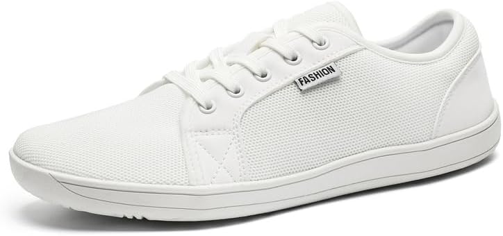 

Мягкие минималистичные обувь-тапочки для мужчин, босоножки с нулевым перепадом, дышащие, противоскользящие, на шнуровке Soft Time Toy, белый