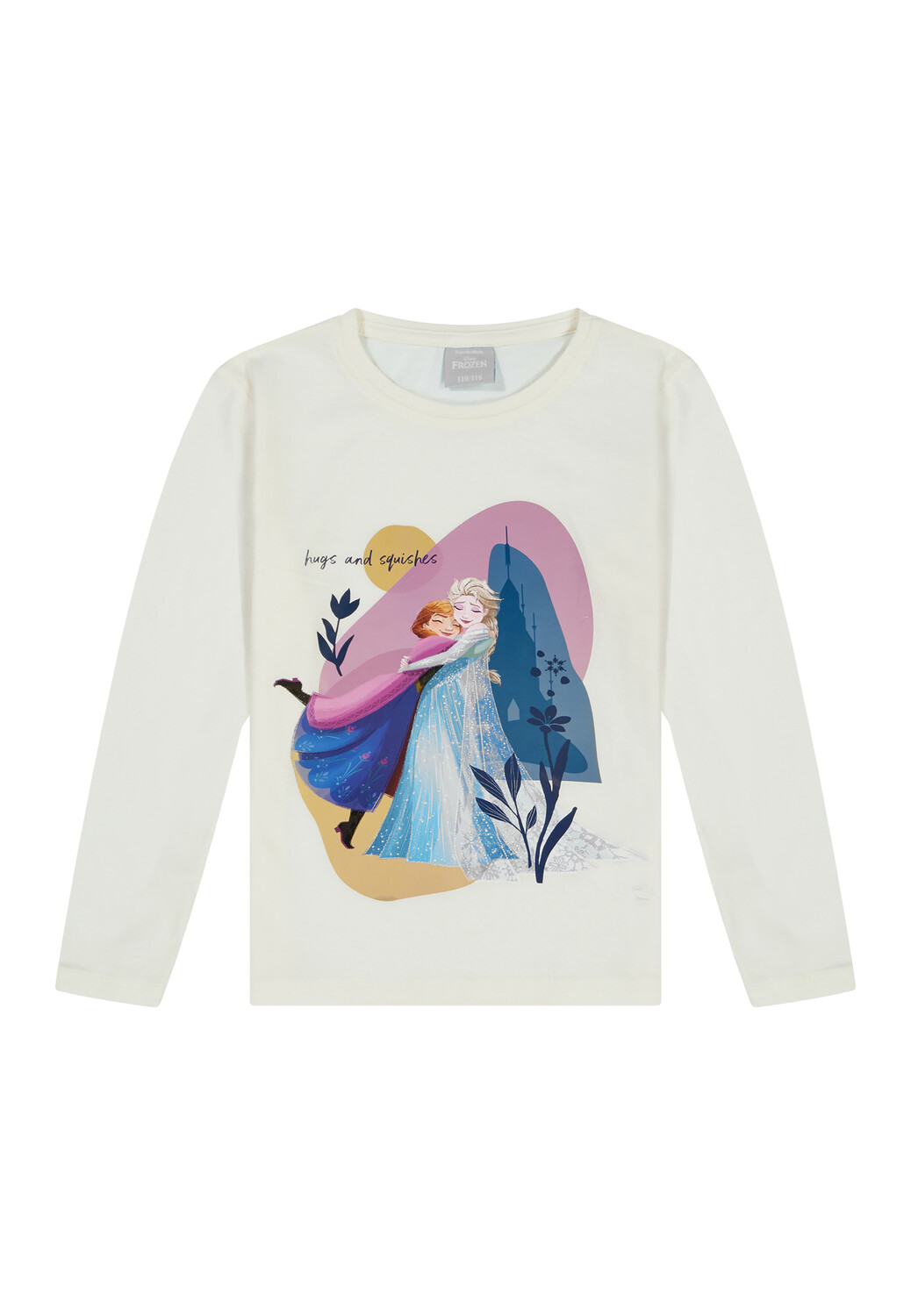 

Лонгслив ONOMATO! Langarmshirt Frozen Die Eiskönigin, белый