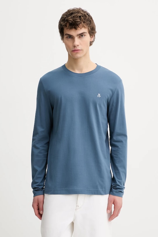 

Хлопковый лонгслив Marc O'Polo, синий