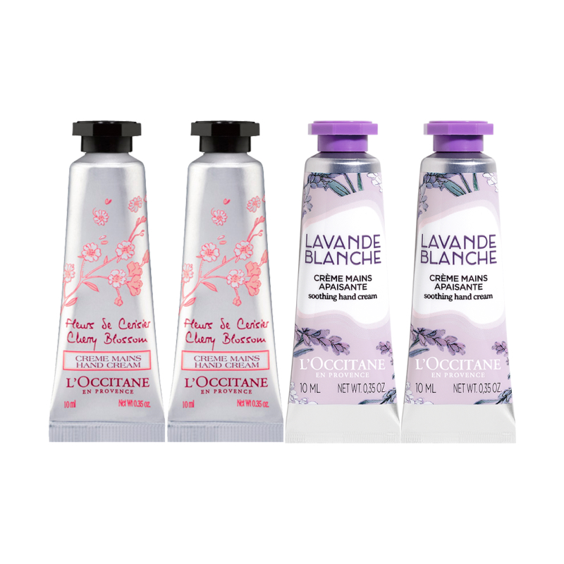 

Увлажняющий крем для рук с ароматом Cherry Blossom LOCCITANE, Cherry Blossom 10ml*2 + Lavender 10ml*2