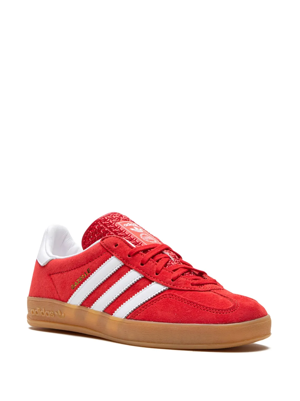 Кроссовки Gazelle Indoor Scarlet Cloud White Adidas, красный — фото 2