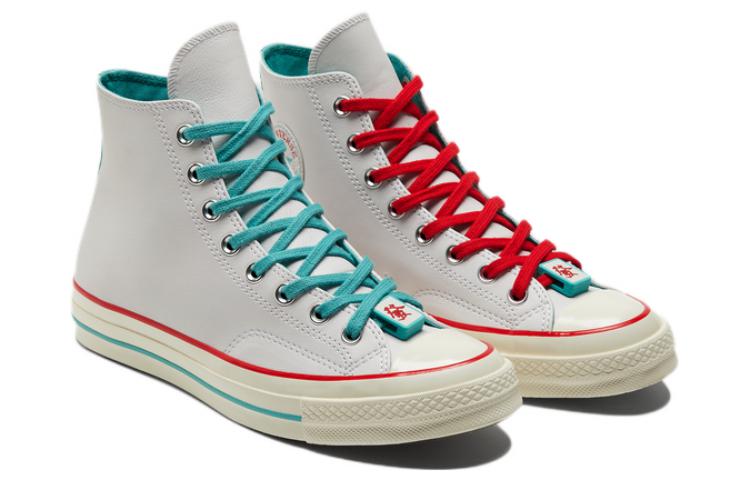 Кеды Converse Chuck Taylor All Star 1970s 'White Teal Red', белый — фото 3