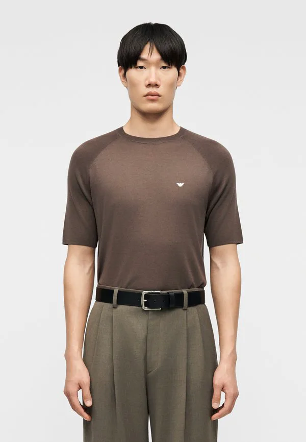 Простая футболка Emporio Armani, Major Brown