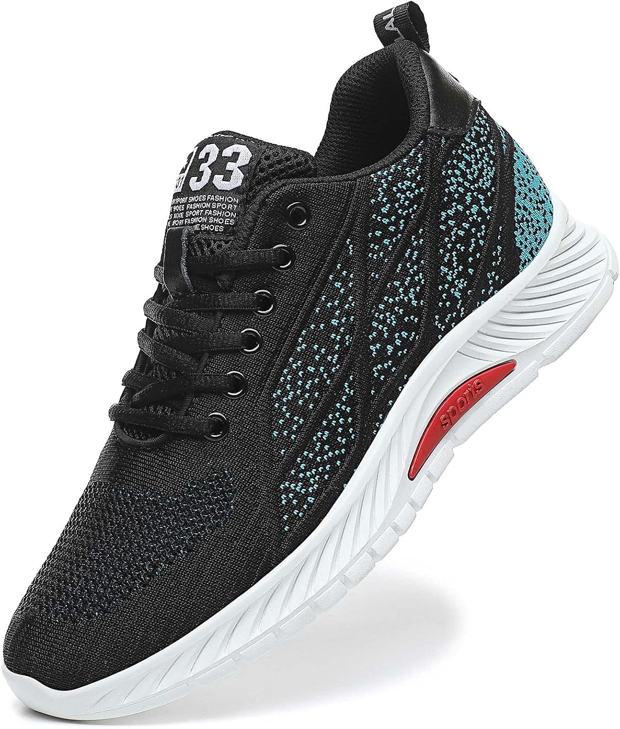 

Кроссовки CERYTHRINA Men Elevator, спортивная обувь с невидимым увеличением роста на 6 см, шнуровка, модные кроссовки, черный/синий