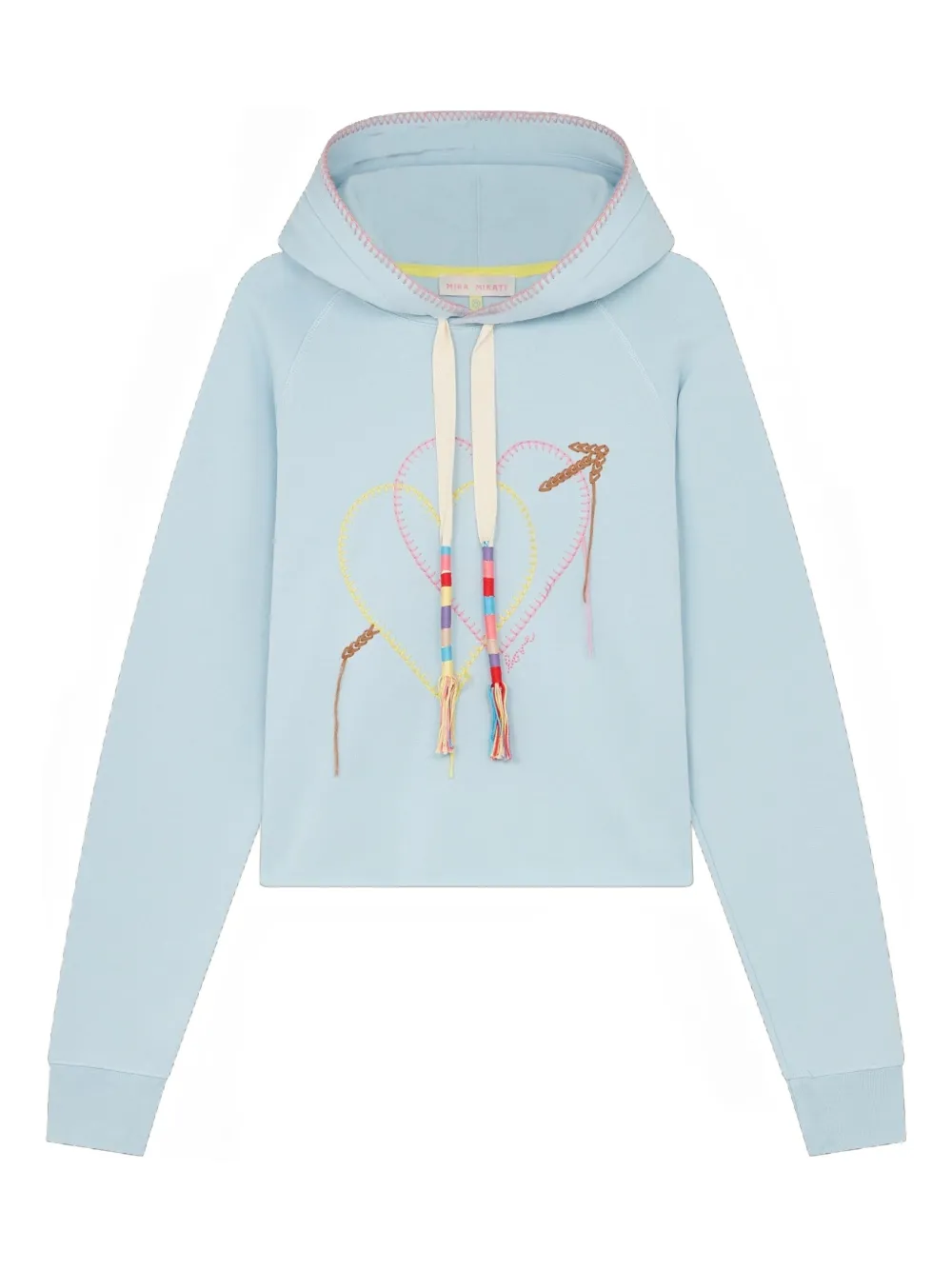 

Худи с вышивкой в виде стрелы и сердца Mira Mikati, синий