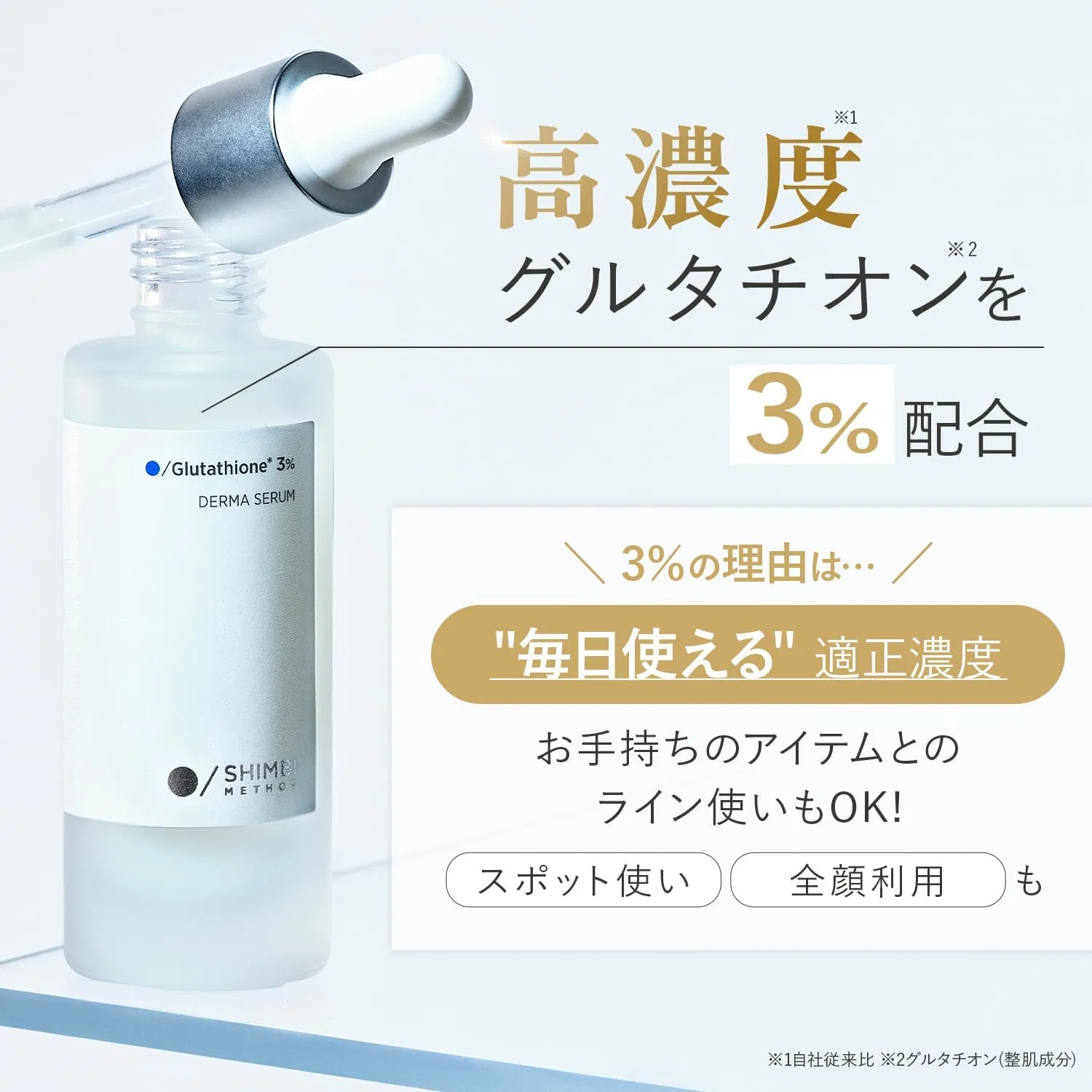 Набор для ухода за кожей с глутатионом Shimbi Method, Mist 50 мл + Serum 30 мл — фото 3