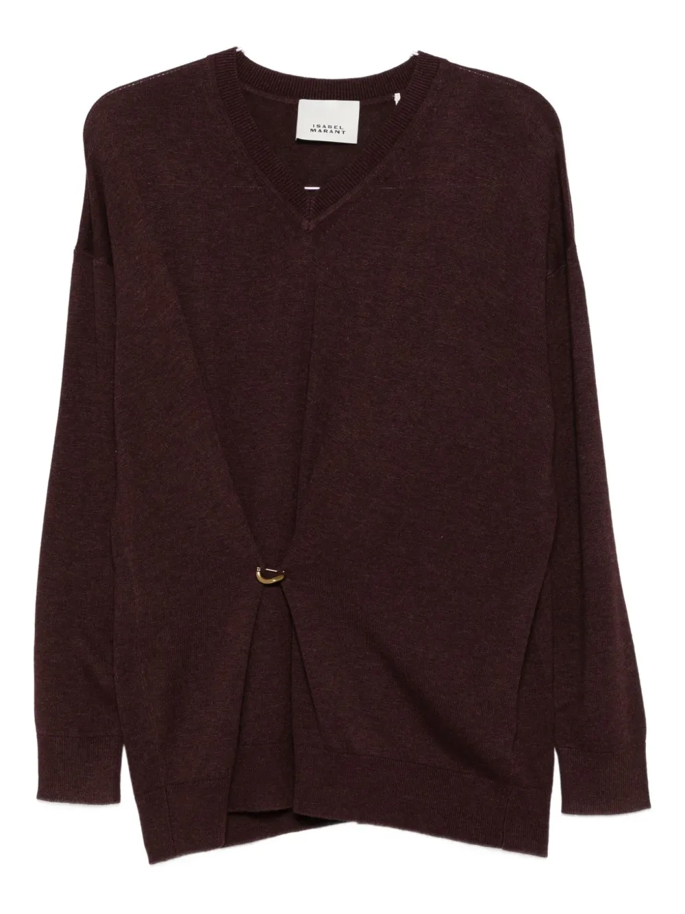 

Свитер Chiraz с V-образным вырезом ISABEL MARANT, красный