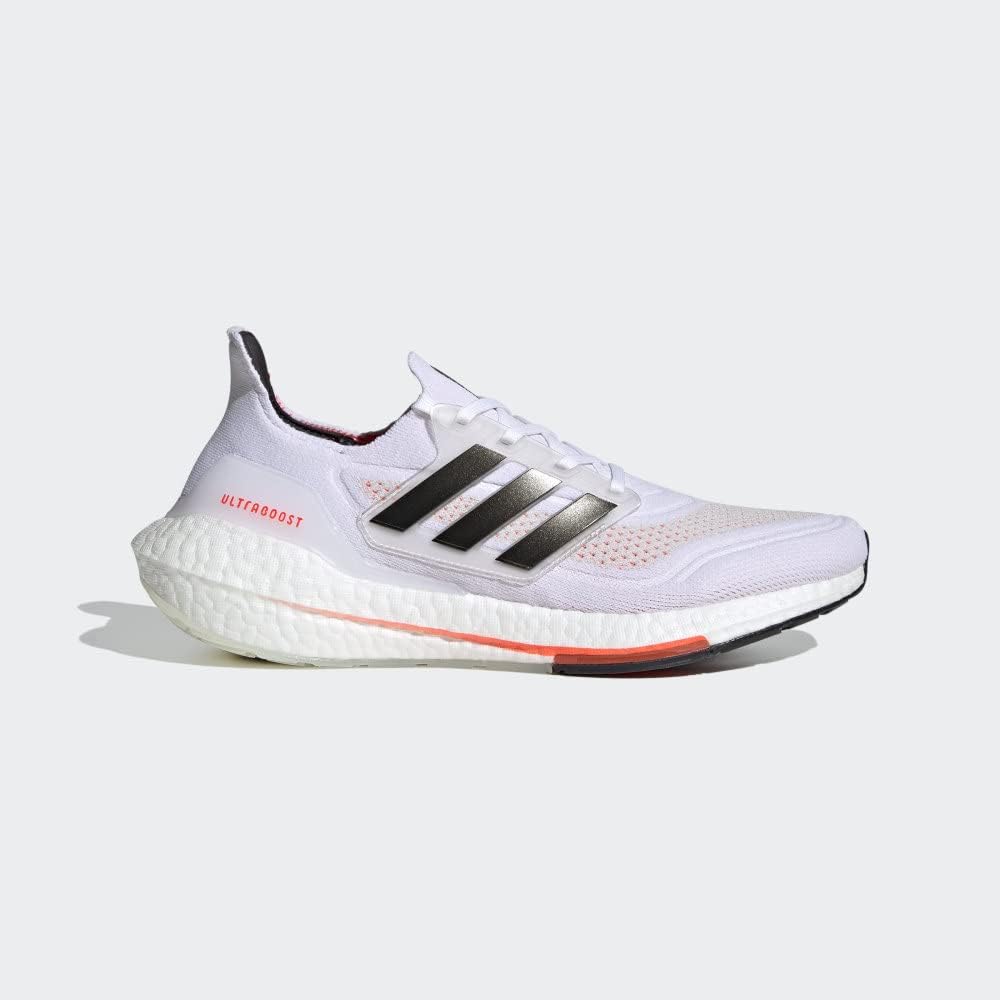 Мужские кроссовки Adidas Ultraboost 21, белый/черный/красный — фото 3