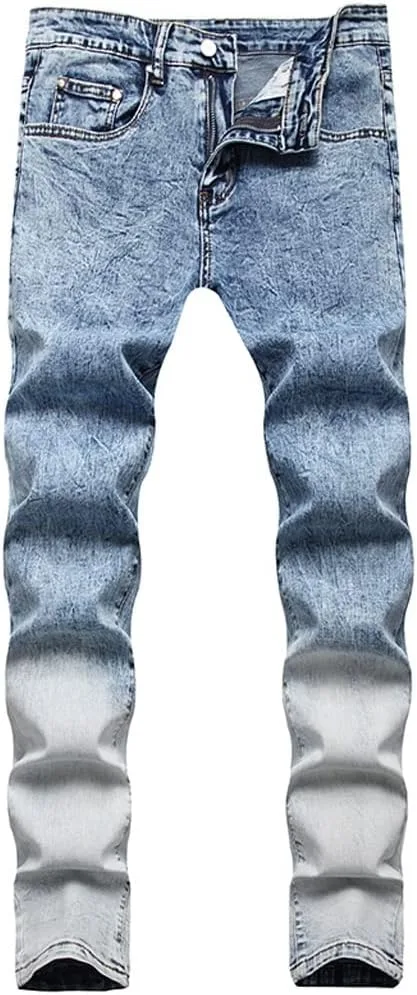 

Мужские джинсы с градиентным эффектом slim straight stretch SIDUFHAOPKLL