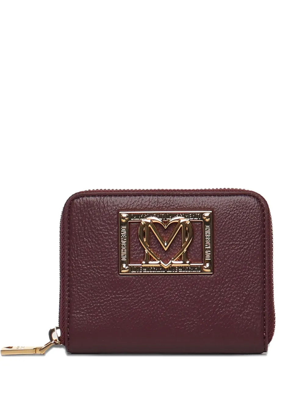 

Кошелек с застежкой-молнией и логотипом Love Moschino, красный