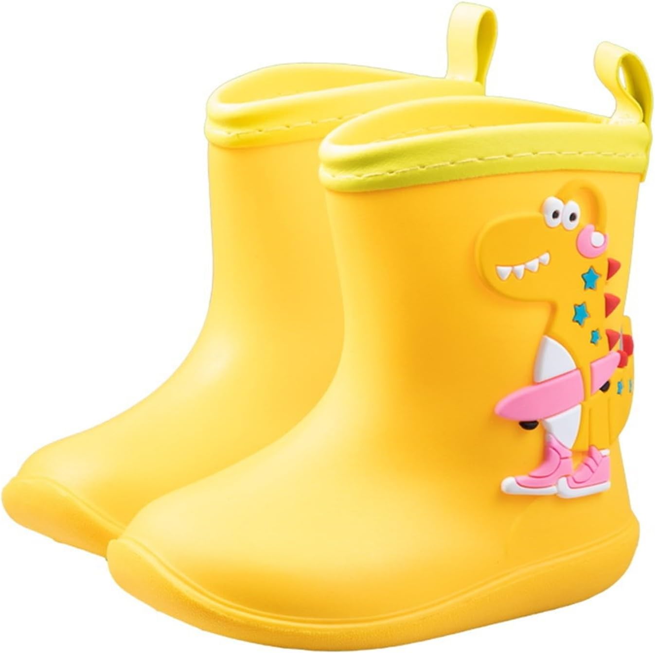 

Детские резиновые сапоги для малышей Водонепроницаемые резиновые сапоги для девочек и мальчиков с рисунком динозавров Generic, желтый