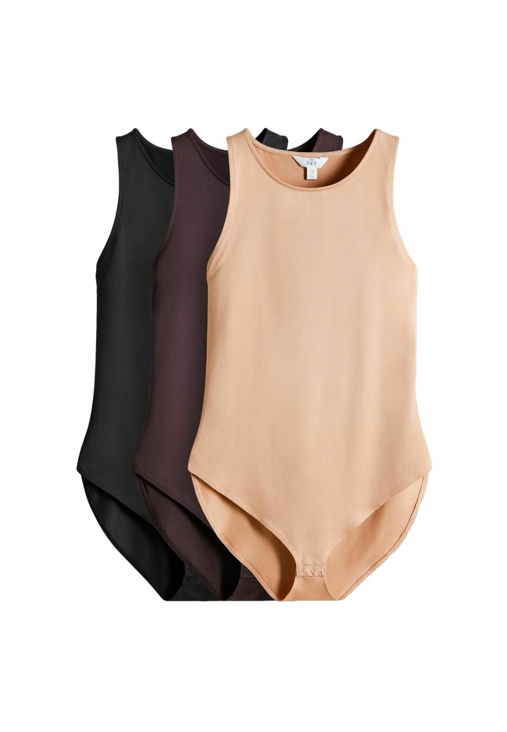 

Боди REGULAR FIT - RACER NECK 3 PACK THE SET, черный