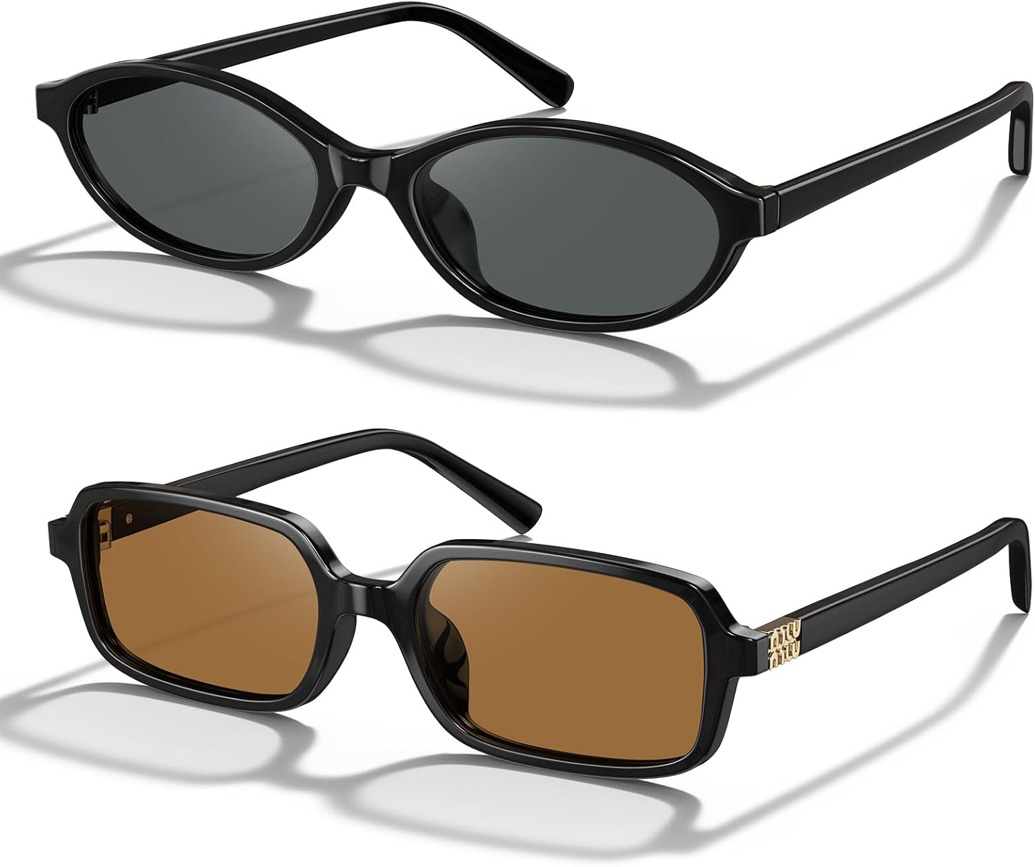 

Ретро-солнцезащитные очки STGATN для женщин, овально-прямоугольные, в стиле 90-х, для маленького лица. Защита от УФ. 2 варианта: овальная черная оправа, серые линзы; квадратная черная оправа, коричневые линзы