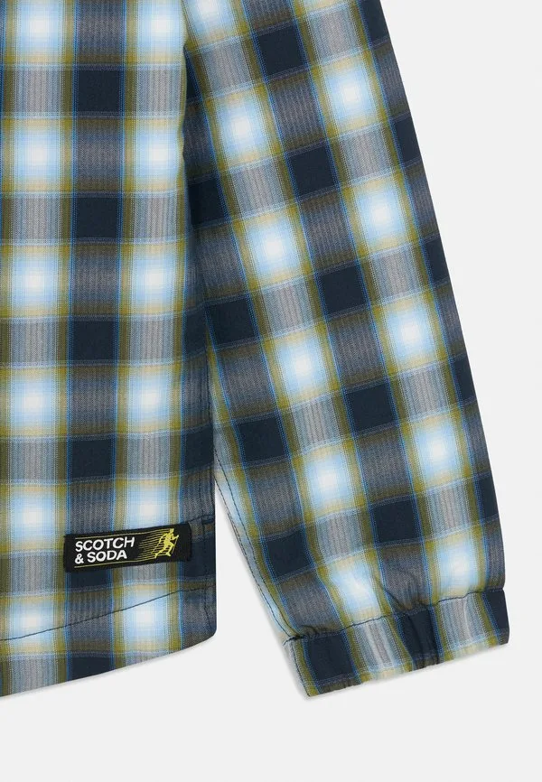 Утепленная рубашка, куртка, легкая куртка Scotch & Soda, Sky Captain/ Calla Green Check — фото 4